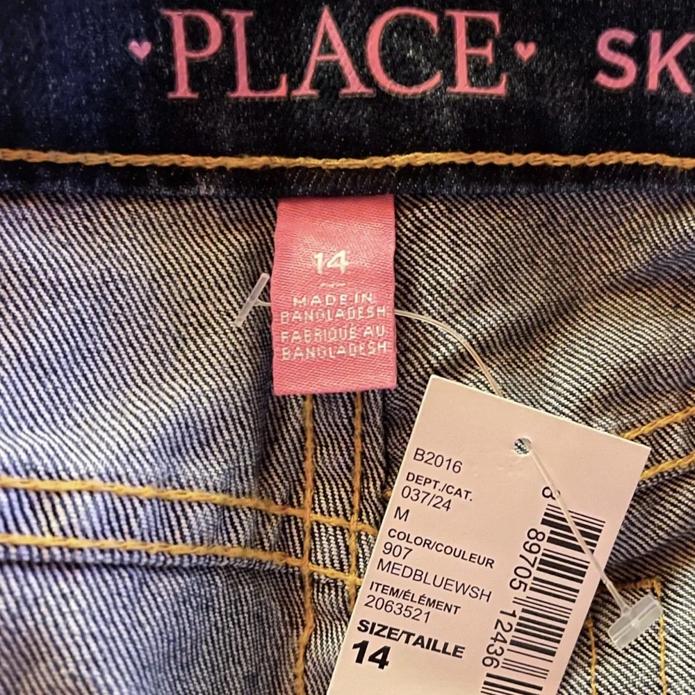 The Children’s Place Adjustable Waist Skinny Blue Jeans